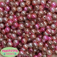 10mm Multi Color Ice Cream Faux Pearl Beads sold in packages of 50 beads