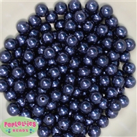 10mm Bulk Navy Blue Acrylic Faux Pearls sold in 475pc