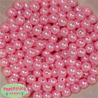 10mm Light Pink Faux Pearl Beads sold in packages of 50 beads