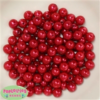 10mm Red Faux Pearl Beads sold in packages of 50 beads