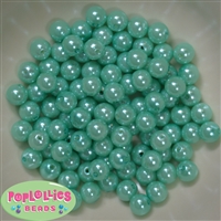 10mm Turquoise Faux Pearl Beads sold in packages of 50 beads