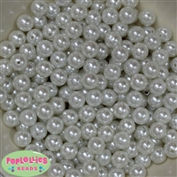 10mm White Faux Pearl Acrylic Beads sold in 475pc