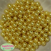 10mm Bulk Yellow Acrylic Faux Pearls sold in 475pc