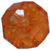 12mm Clear Orange Abacus Acrylic Bead