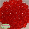 12mm Clear Red Abacus Acrylic Beads