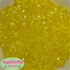 12mm Clear Yellow Abacus Acrylic Beads 40 piece