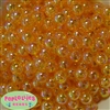 12mm Gold Clear AB Finish Miracle Acrylic Bubblegum Beads