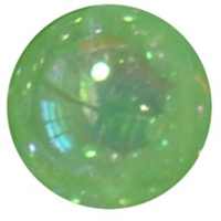 12mm Spring Green AB Finish Clear Acrylic Bubblegum Bead