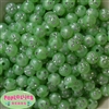 12mm Lime Faux Pearl Bead with Rhinestones sold in packages of 50 beads