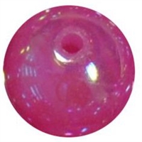 12mm Acrylic Hot Pink bubble Bead