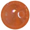 12mm Acrylic Orange bubble Bead