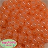 12mm Acrylic Orange Bubble Bubblegum Beads 200pc