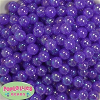 12mm Acrylic Purple Bubble Bubblegum Beads 200pc