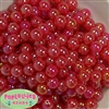 12mm Acrylic Red Bubble Bubblegum Beads 200pc