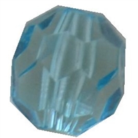 12mm Blue Faceted Acrylic Bubblegum Bead