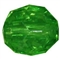 12mm Green Faceted Acrylic Bubblegum Bead