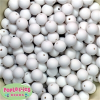 12mm Chalk White acrylic faux pearl bead