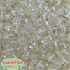 12mm White Clear Marble Beads sold in packages of 50 beads