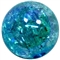 12mm Acrylic Blue Crackle Bubblegum Bead