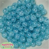 12mm Blue Crackle Bubblegum Beads sold in packages of 50 beads