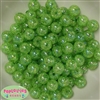 12mm bulk Lime Green Crackle Beads 200 pc