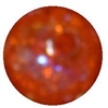 12mm orange crackle acrylic bead2mm hole  sold by the bead