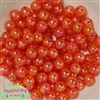 12mm bulk Orange Crackle Beads 200 pc