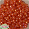 12mm Orange Crackle Beads sold in packages of 50 beads