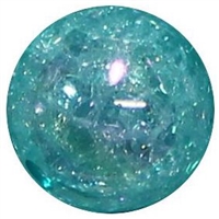 12mm Acrylic Turquoise Crackle Bubblegum Beads sold by the bead