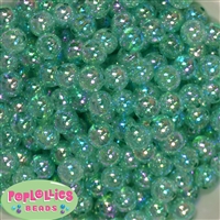 12mm Turquoise Crackle Bubblegum Beads sold in packages of 50 beads