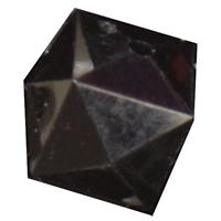 12mm Black Cube Acrylic Bubblegum Bead