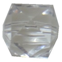 12mm Clear Cube Acrylic Bubblegum Bead
