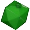 12mm Green Acrylic Cube Bubblegum Bead