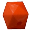 12mm Orange Acrylic Cube Bubblegum Bead