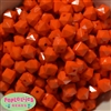 12mm Orange Acrylic Cube Bubblegum Beads