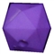 12mm Purple Acrylic Cube Bubblegum Bead