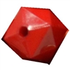 12mm Red Acrylic Cube Bubblegum Bead