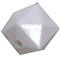 12mm White Acrylic Cube Bubblegum Bead