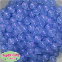 12mm baby blue Frost Acrylic Frost Beads sold in packages of 50 beads