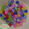 12mm Mixed Colors Frost Acrylic Bubblegum Beads