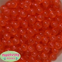 12mm Orange Frost Acrylic Bubblegum Beads sold in packages of 50 beads