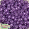 12mm Purple Clear Glitter Beads