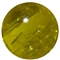12mm Clear Yellow Glitter Bubblegum Bead