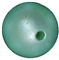 12mm matte mint acrylic bead sold by the bead