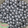 12mm Matte Silver Beads 260pc