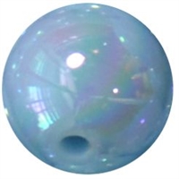 12mm Baby Blue AB Finish Miracle Acrylic Bubblegum Bead