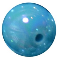 12mm Caribbean Blue AB Finish Miracle Acrylic Bubblegum Bead