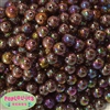 12mm Cocoa Brown AB Finish Miracle Acrylic Bubblegum Beads