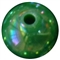 12mm Emerald Green AB Finish Miracle Acrylic Bubblegum Beads