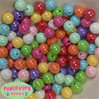 12mm Mixed Colors of Miracle Gumball Beads sold in packages of 100 beads